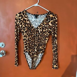 Forever 21 Leopard Print Bodysuit